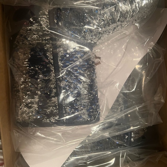 UGG Silver and Blue Boots - Picture 3 of 7